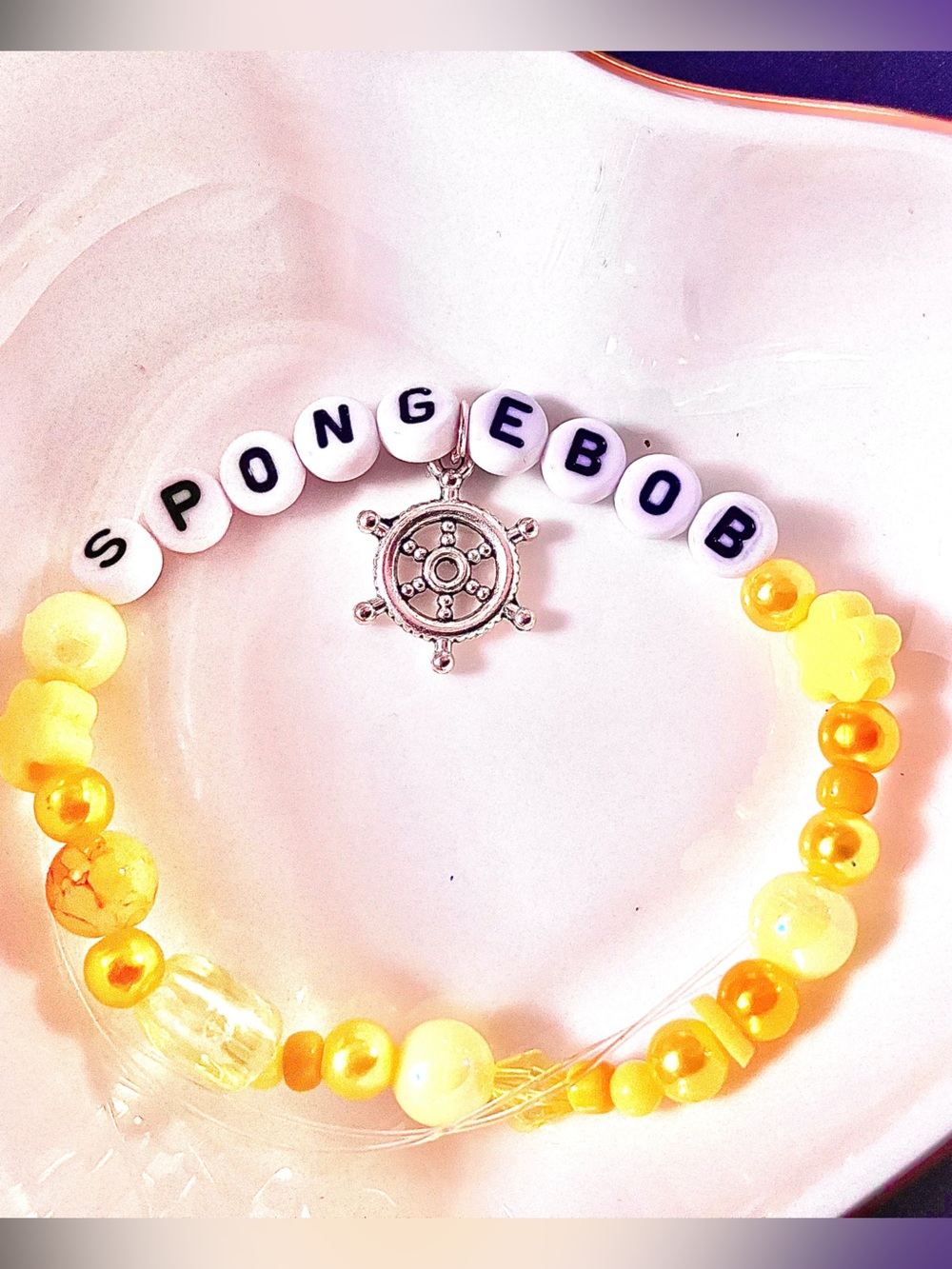 BUY1GET1FREE
 “SpongeBob” Bracelet | SpongeBob Inspired | Anchor Wheel Charm